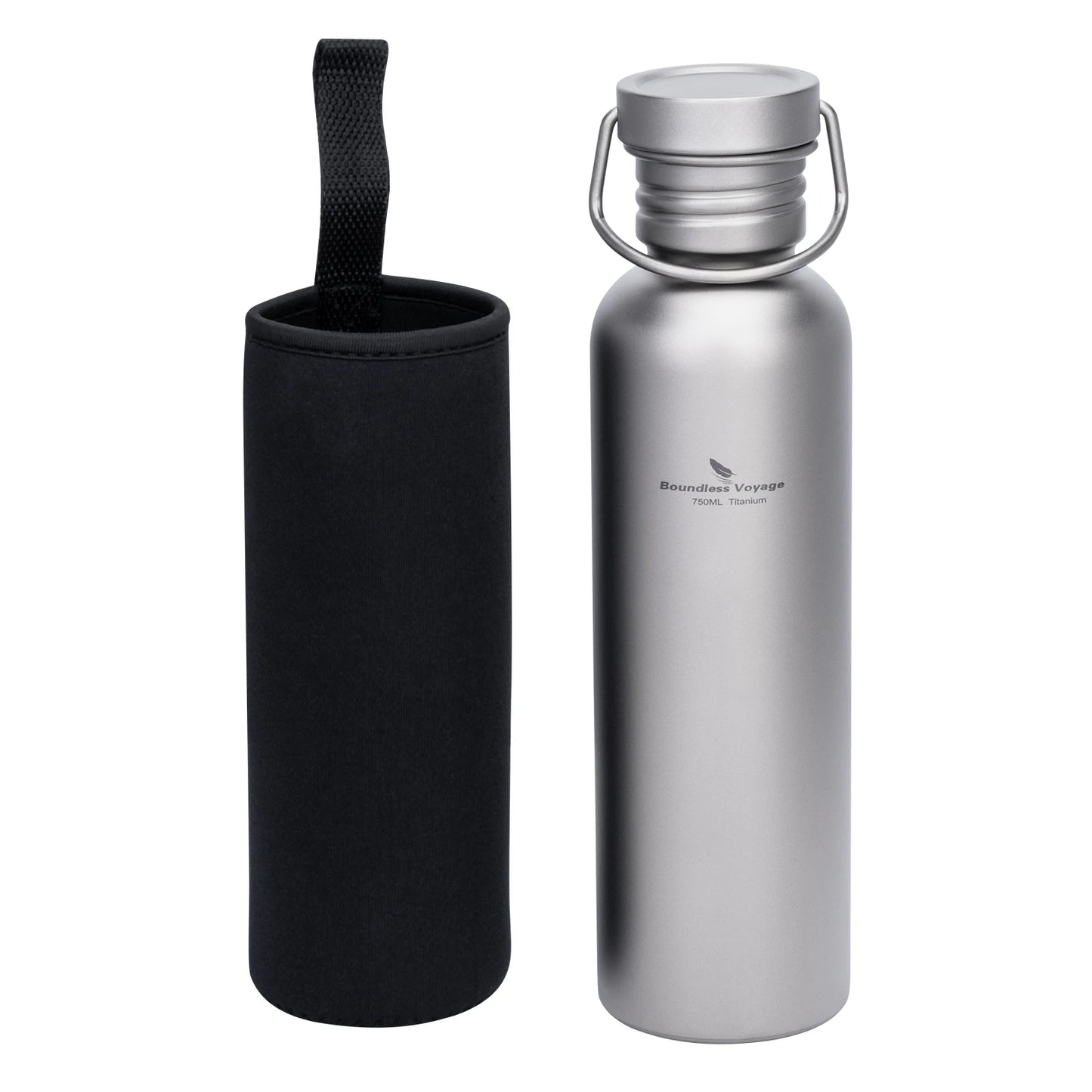 Boundless Voyage Wide Mouth Titanium Sports Water Bottle