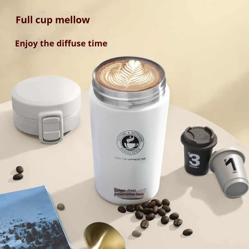 380ml or 510ml Stainless Steel Insulated Coffee Tumbler