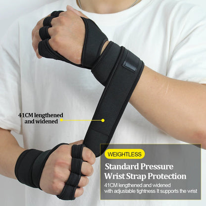 Unisex Weightlifting Workout Gloves with Wrist Support