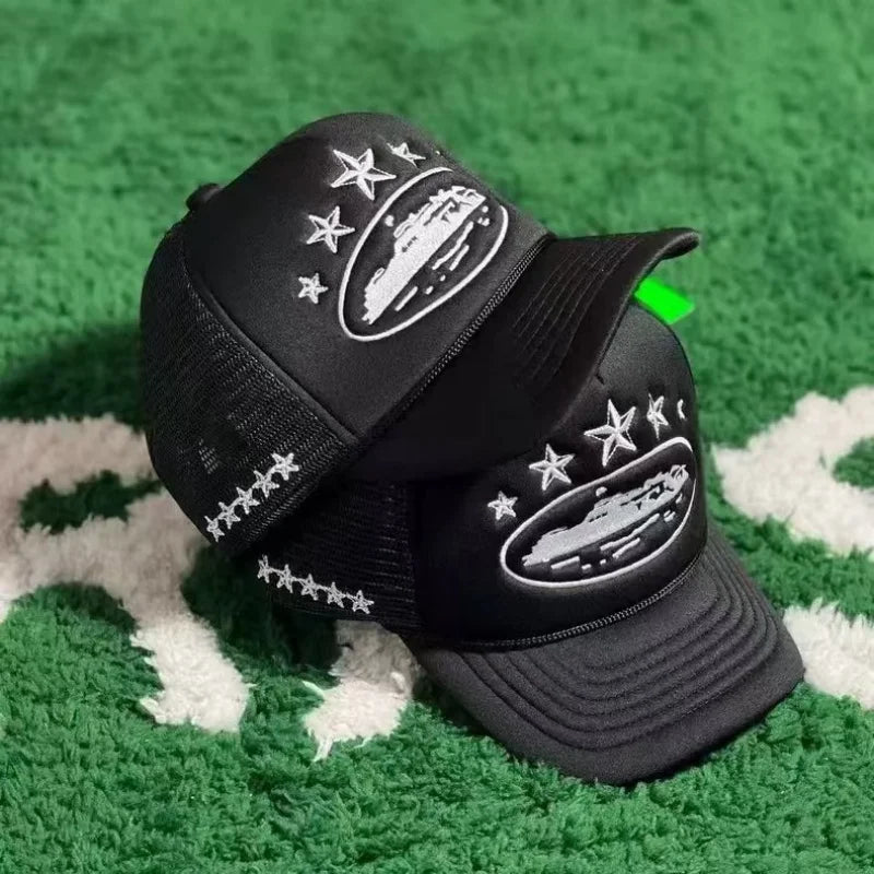 Unisex Five Star Mesh Streetwear Baseball Cap