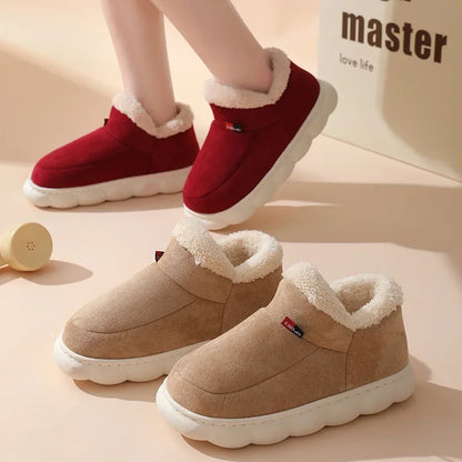 Unisex Warm Plush Indoor Outdoor Slippers