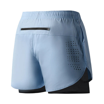 Men's Quick Dry Double Layer Running Shorts