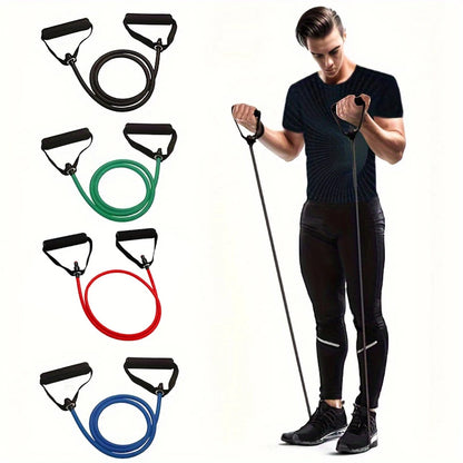 4 Level Resistance Band with Handles for Home Workouts