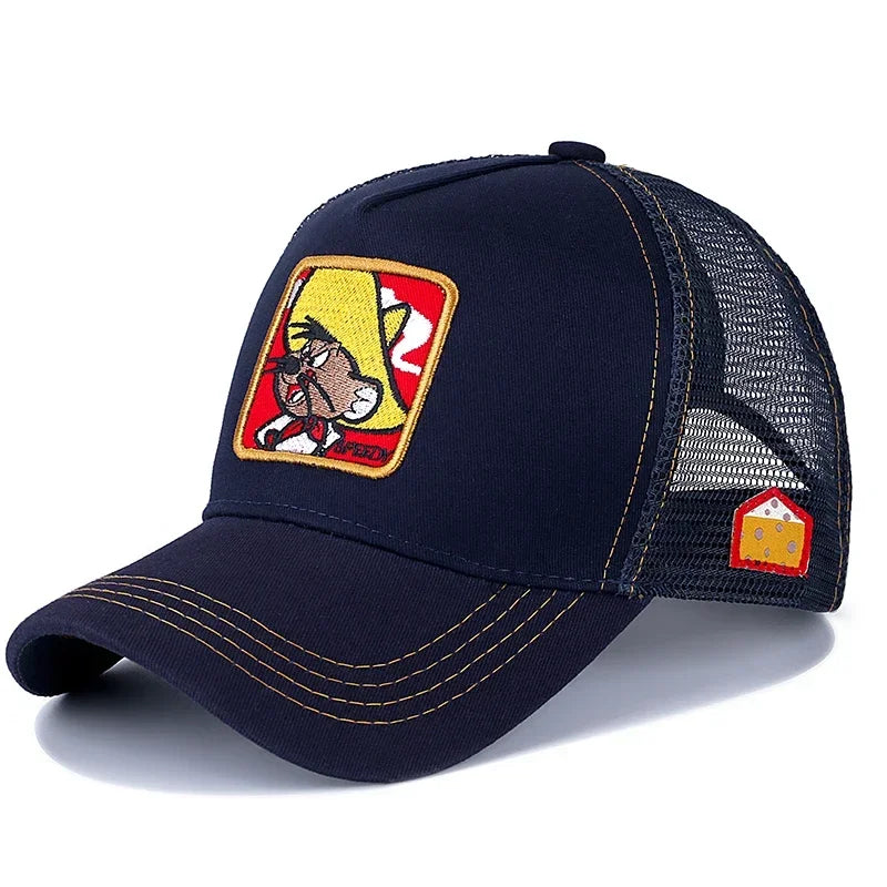 Unisex Anime Cartoon Snapback Trucker Baseball Cap