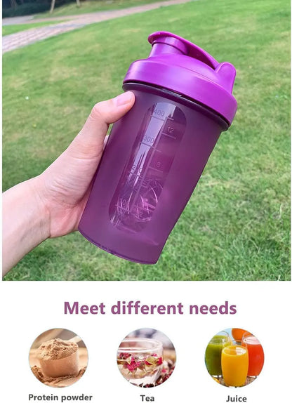 Leeseph BPA Free Leak Proof Protein Shaker Bottle with Mixing Ball