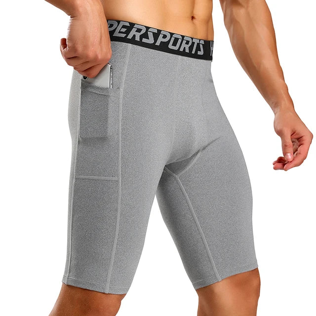 Men's Compression Training and Running Shorts