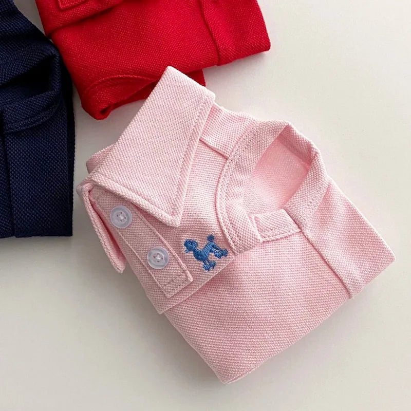 Soft Breathable Polo Shirt for Small & Medium Dogs Summer Pet Clothes