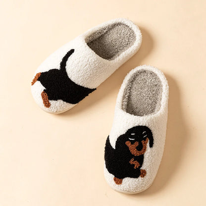Women's Cute Dachshund Dog Warm Indoor Slippers