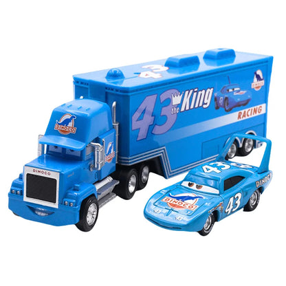 Lightning McQueen and Friends Diecast Container Truck Toy Set