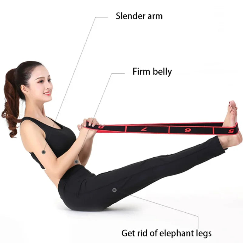 8 or 10 Section Yoga Stretch Resistance Band