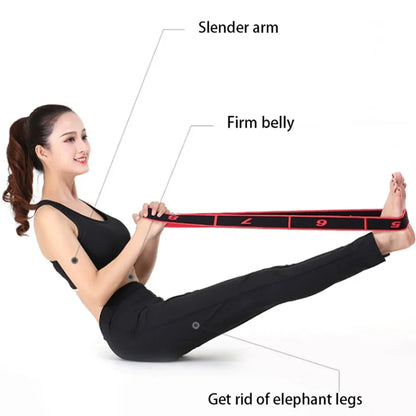 8 or 10 Section Yoga Stretch Resistance Band