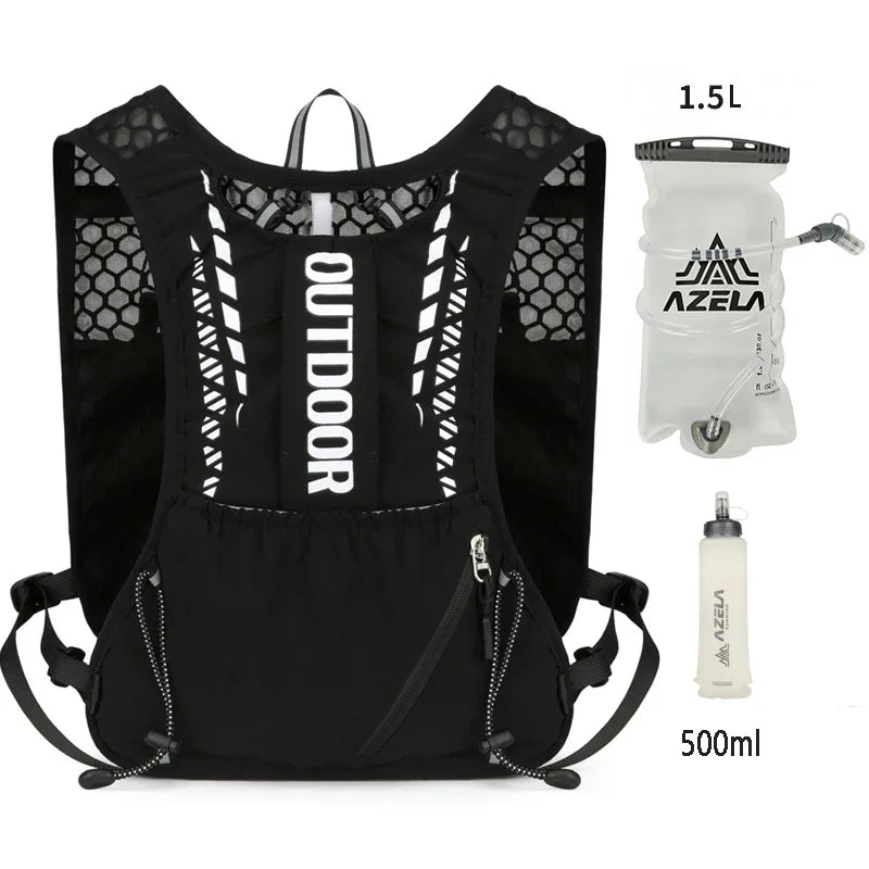 Reflective Running and Cycling Hydration Vest Backpack