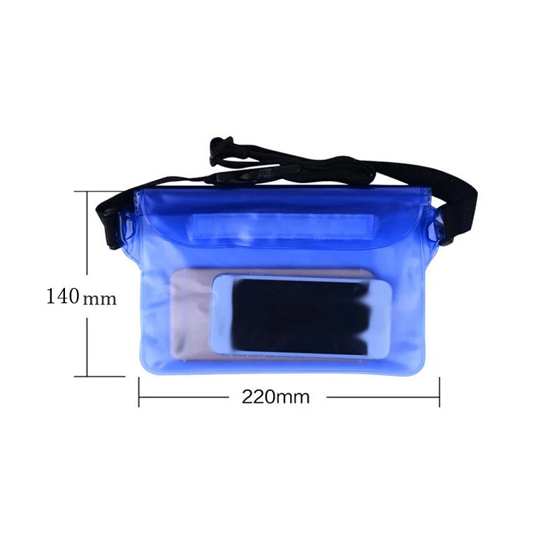 Waterproof Dry Bag Waist Pack with Phone Pouch