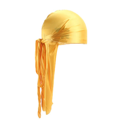 Unisex Silky Long Tail Durag Headwrap