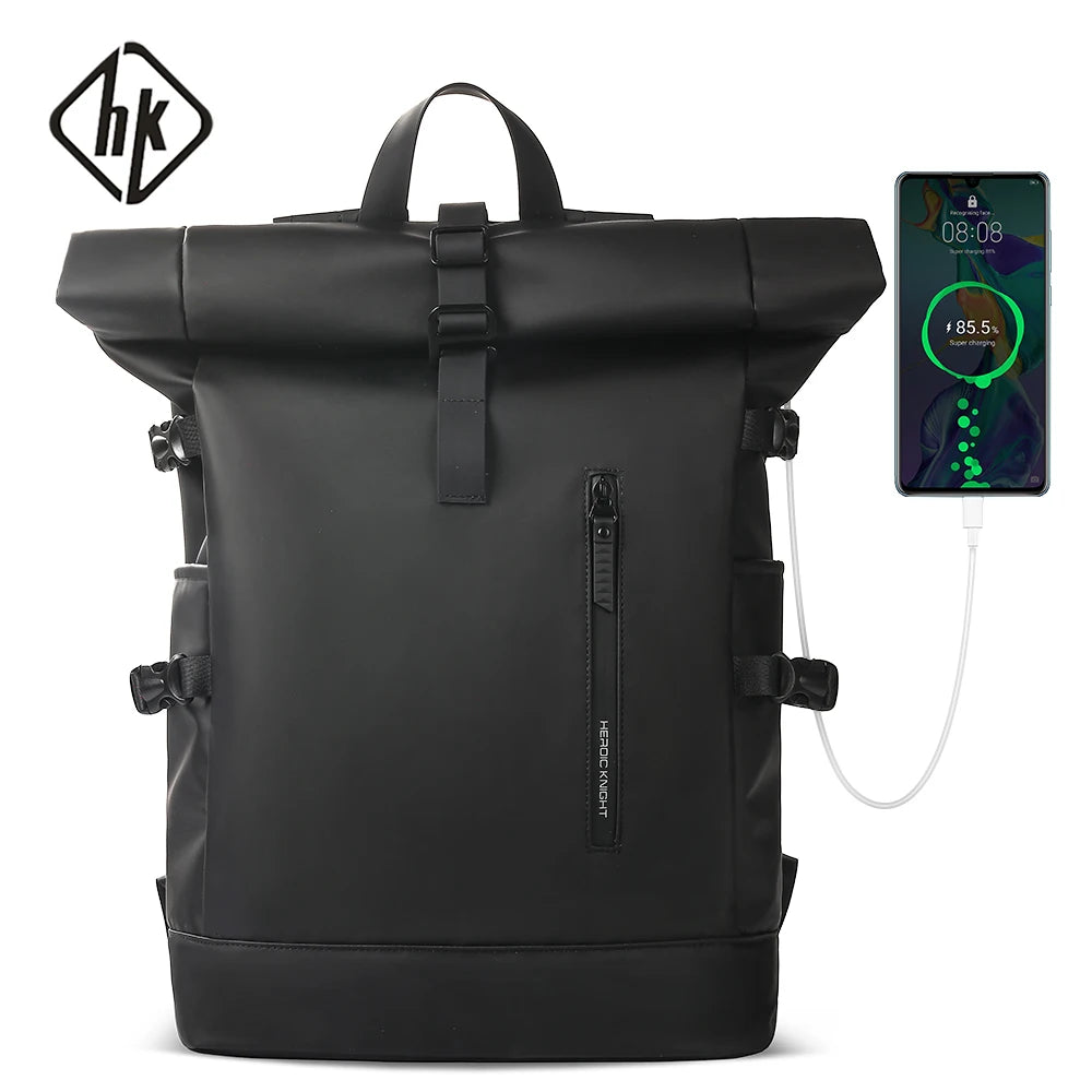 HK Expandable Waterproof Laptop Travel Backpack with USB Port