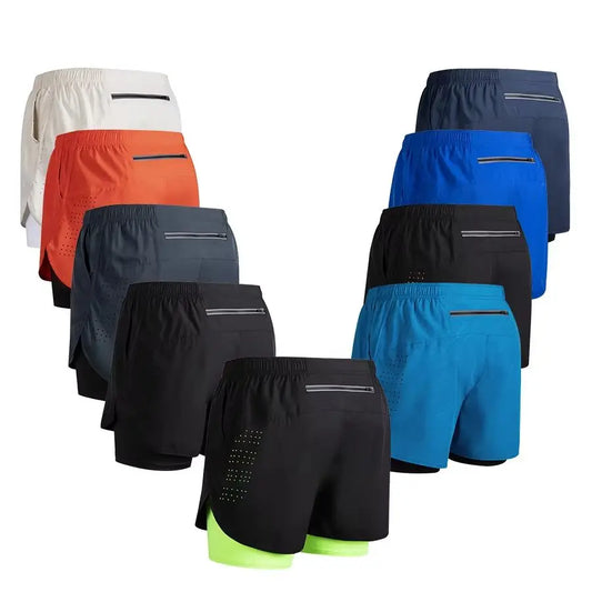 Men's Quick Dry 2 in 1 Running Shorts