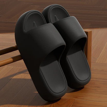 Unisex EVA Cloud Pillow Slides Thick Sole Non Slip Bathroom Slippers
