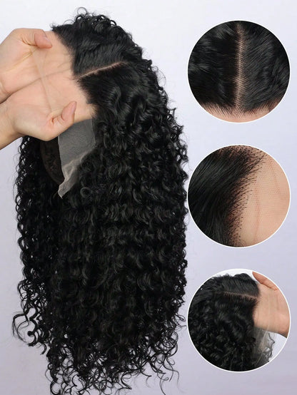 32 Inch Water Wave 13x4 HD Lace Front Human Hair Wig 200% Density