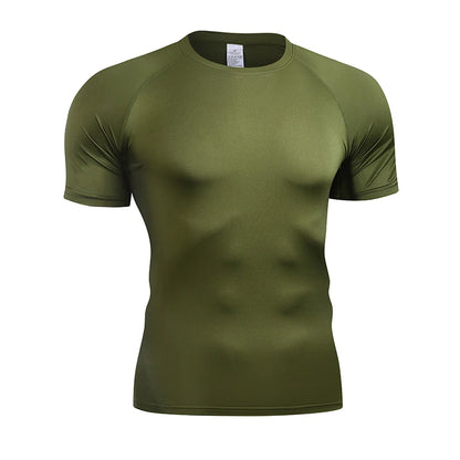 Men's Quick Dry Compression Running T Shirt