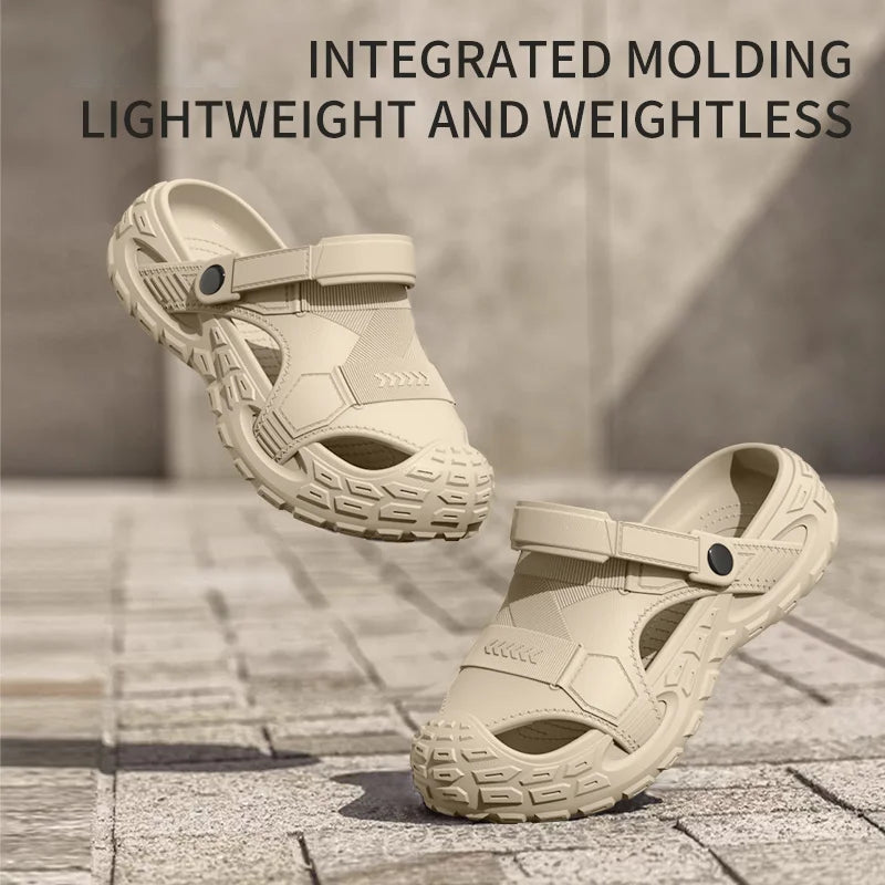 Men’s Summer Clog Sandals Breathable Non Slip Outdoor Shoes