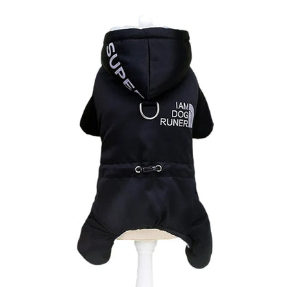 Thick Waterproof Winter Dog Jumpsuit Hoodie for Small Dogs