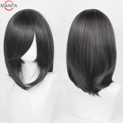 40cm Heat Resistant Anime Cosplay Wig with Bangs