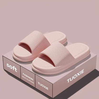 Unisex Soft EVA Summer Slippers Odor Resistant Non Slip Home & Bathroom Shoes