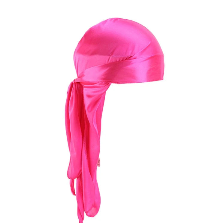 Unisex Silky Long Tail Durag Headwrap
