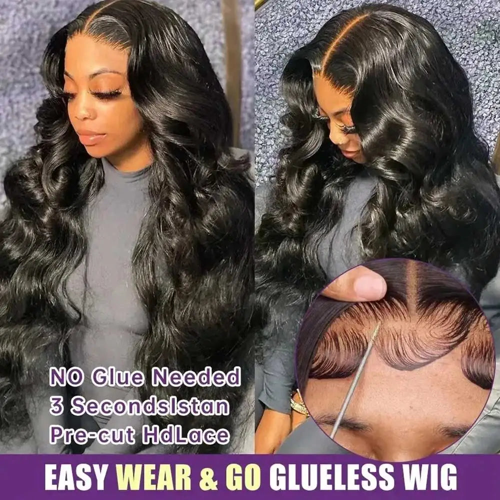 Women's 250% Density Body Wave HD Lace Front Human Hair Wig