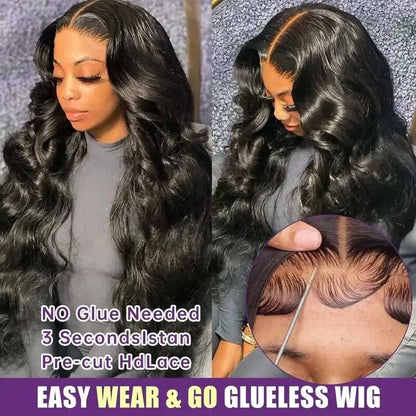 Women's 250% Density Body Wave HD Lace Front Human Hair Wig