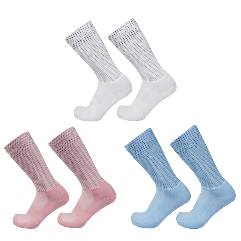 Unisex Breathable Anti Slip Aero Cycling Socks