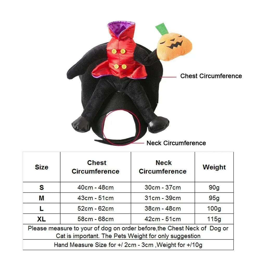 Halloween Horse Riding Santa Costume for Dogs & Cats Small to Large Pet Outfit