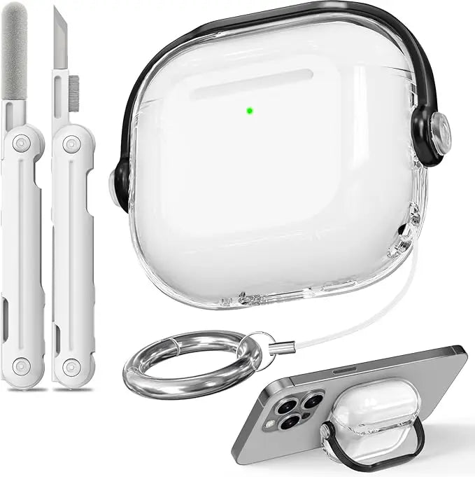 Shockproof AirPods Pro 3 and AirPods 4 Case with Lock and Cleaner Kit