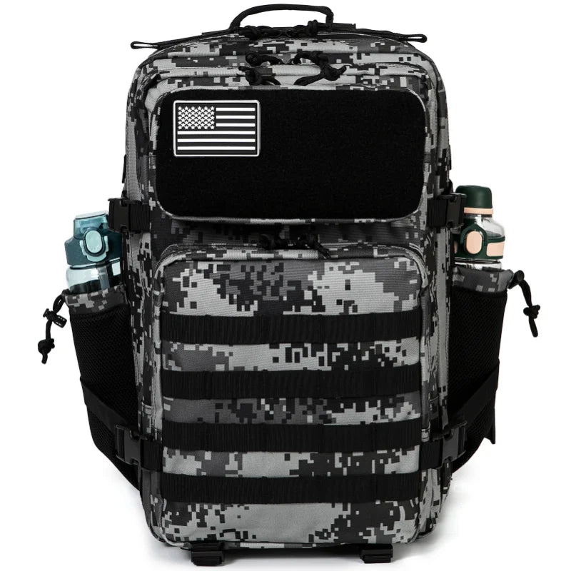 45L MOLLE Tactical Hiking Backpack with Bottle Holder