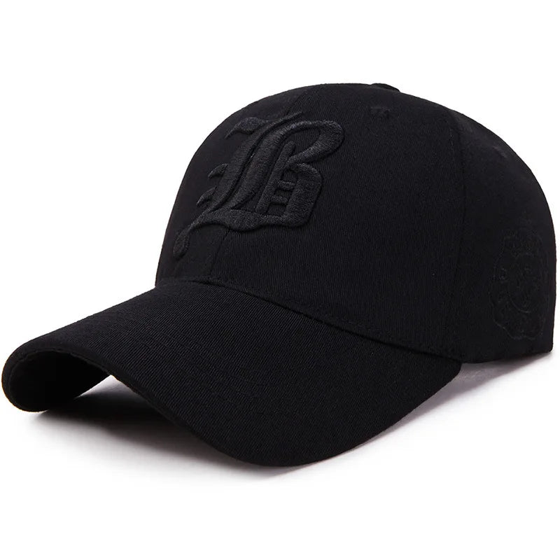 Unisex Embroidered Cotton Snapback Baseball Cap