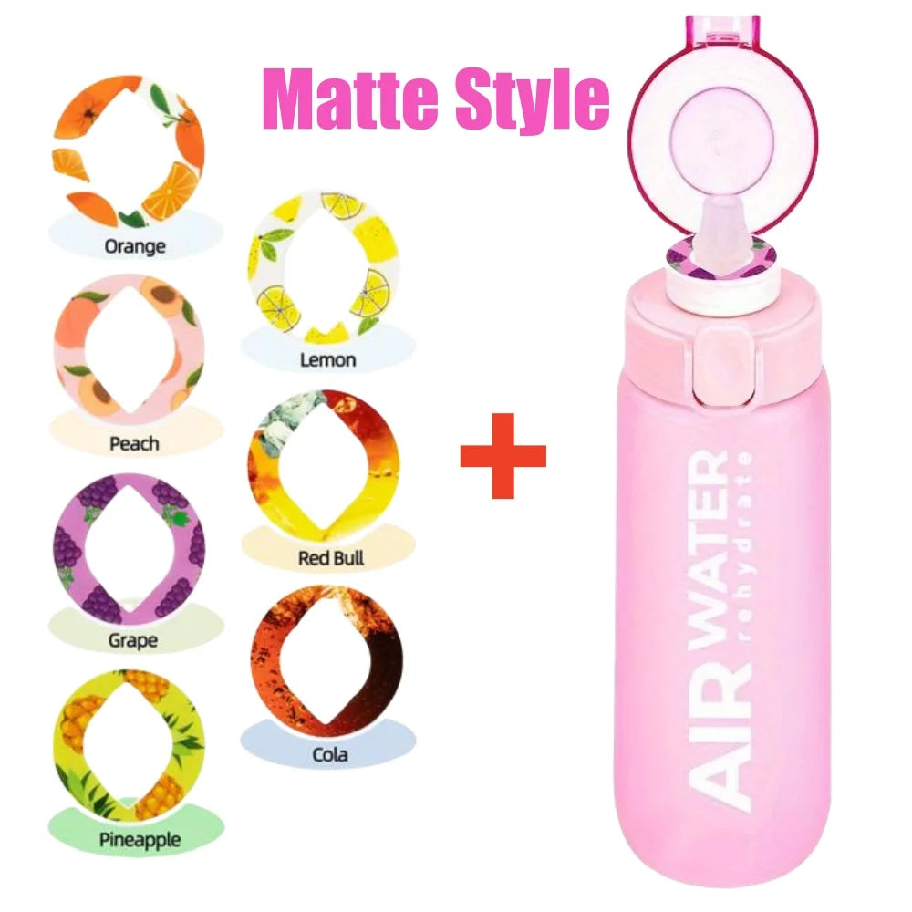 750ml Sports Water Bottle with 7 Fruit Flavor Pods