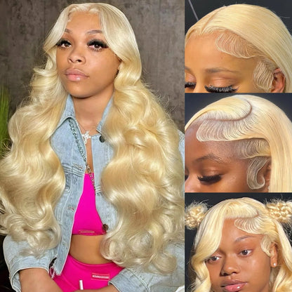 613 Blonde Body Wave 13x6 Lace Front Human Hair Wig