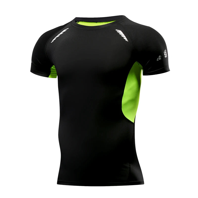 Men's Short Sleeve Compression Running T Shirt