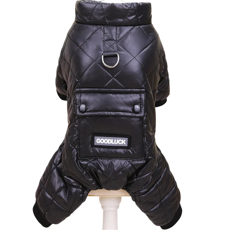 Thick Waterproof Winter Dog Jumpsuit Hoodie for Small Dogs