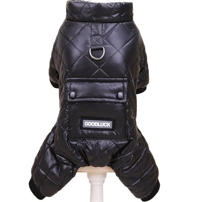 Thick Waterproof Winter Dog Jumpsuit Hoodie for Small Dogs