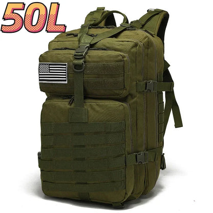 30L or 50L Waterproof Tactical Hiking Backpack