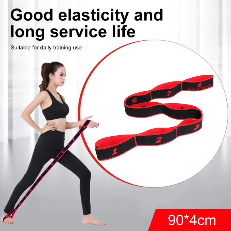 8 or 10 Section Yoga Stretch Resistance Band