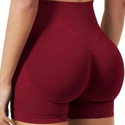 Women's Low Waist Seamless Stretch Yoga Shorts