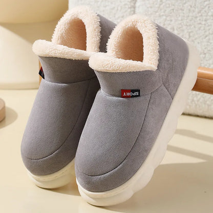 Unisex Warm Plush Indoor Outdoor Slippers