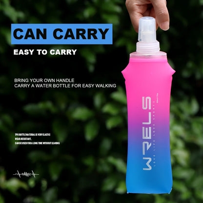 TPU Collapsible Soft Flask Sports Water Bottle