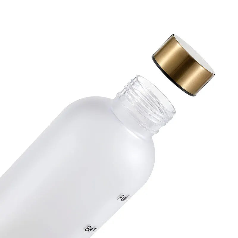 1L BPA Free Motivational Sports Water Bottle with Time Marker
