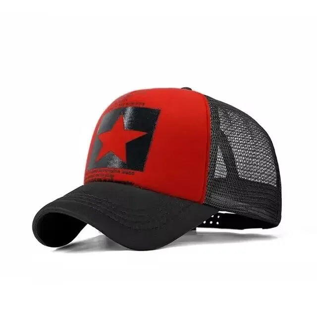 Unisex Breathable Mesh Snapback Baseball Cap