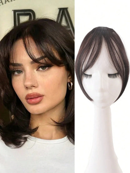 Women's Natural Clip In Middle Part Bangs Hair Extension