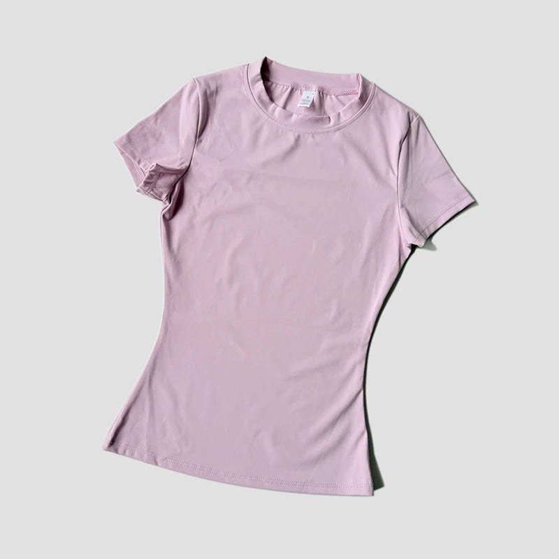 Women's Seamless Short Sleeve Yoga Fitness Top