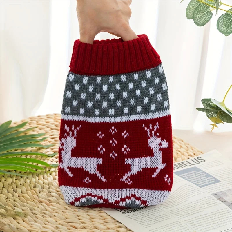 Christmas Knitted Sweater for Dogs & Cats Bichon Corgi Pet Clothing